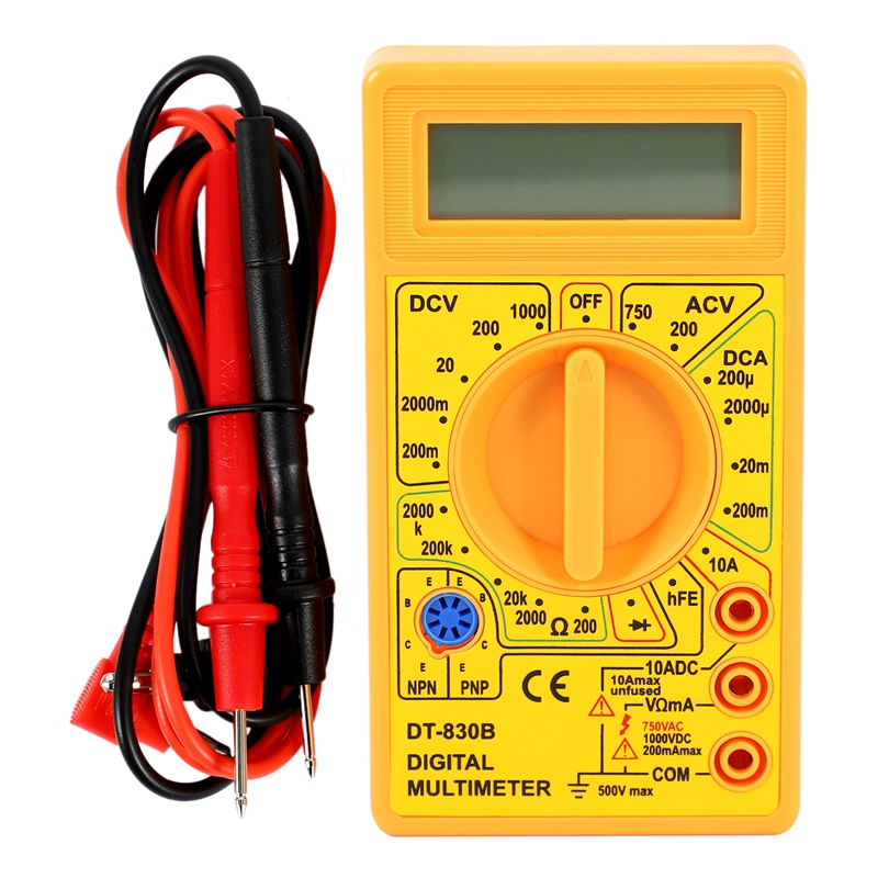 Digital Multimeter Voltmeter Voltage Ampere Ohm Tester DC AC Ammeter Power Meter Test